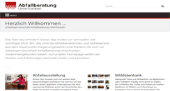 Desktop Screenshot of abfallberatung-unterfranken.de